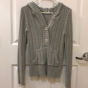 Old Navy Sweaters - Gray Button Up Sweater with a Hood Old Navy Sweaters - Gray Button Up Sweater with a Hood